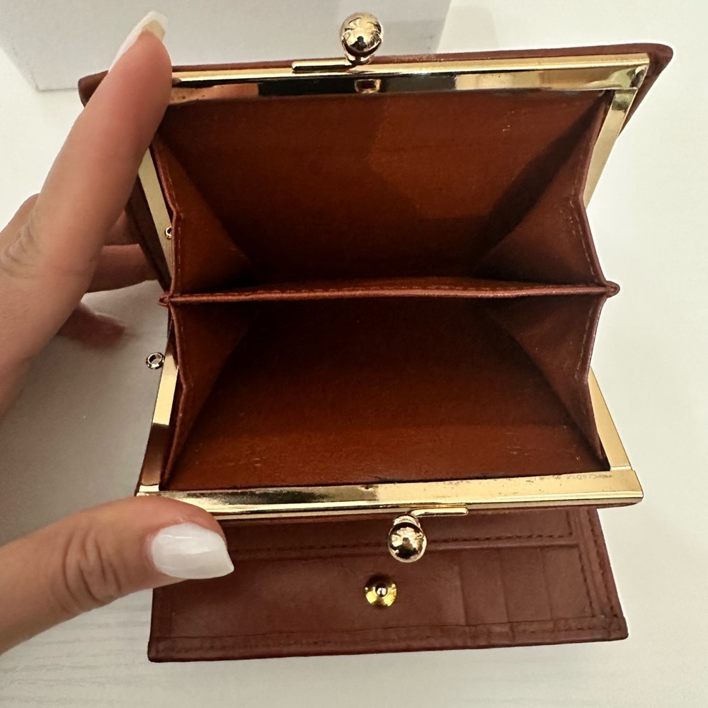 Vintage BURBERRY'S Plaid Print Compact Wallet 284$ Clippers ball. Coins wallet - Picture 6 of 14